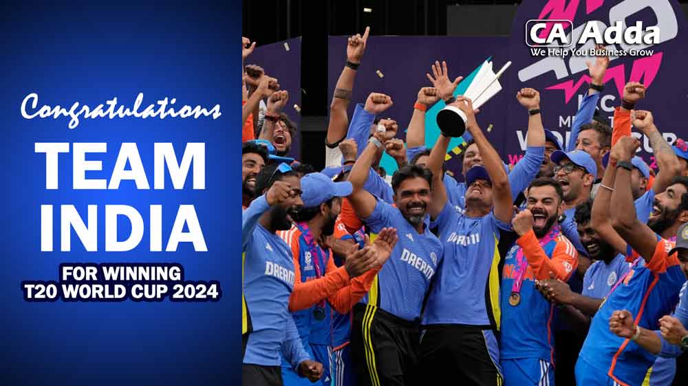 Celebrates India's Glorious Victory in the T20 World Cup 2024!