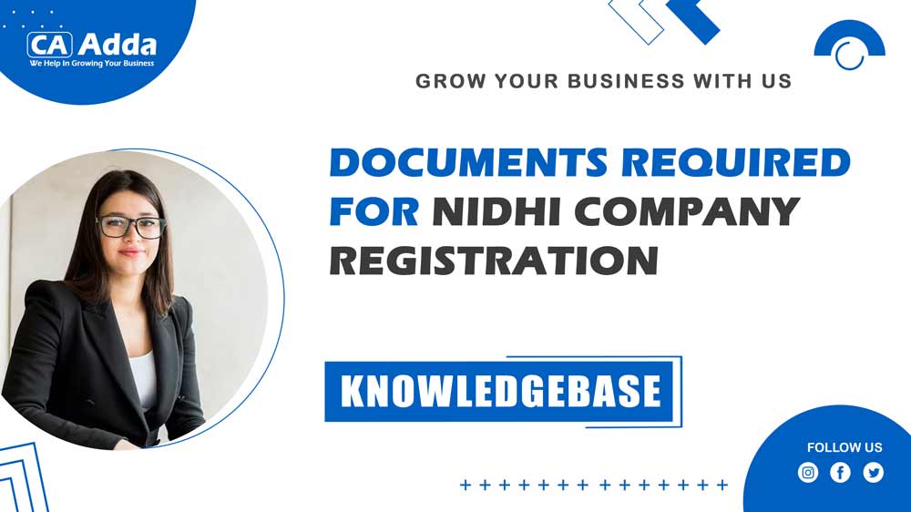 Documents Required for Nidhi Company Registration in Tonk: A Comprehensive Guide